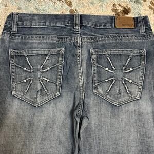 Vintage Flypaper Cross Bootcut Jeans Size 34x29 Y2K Helix/Affliction Style